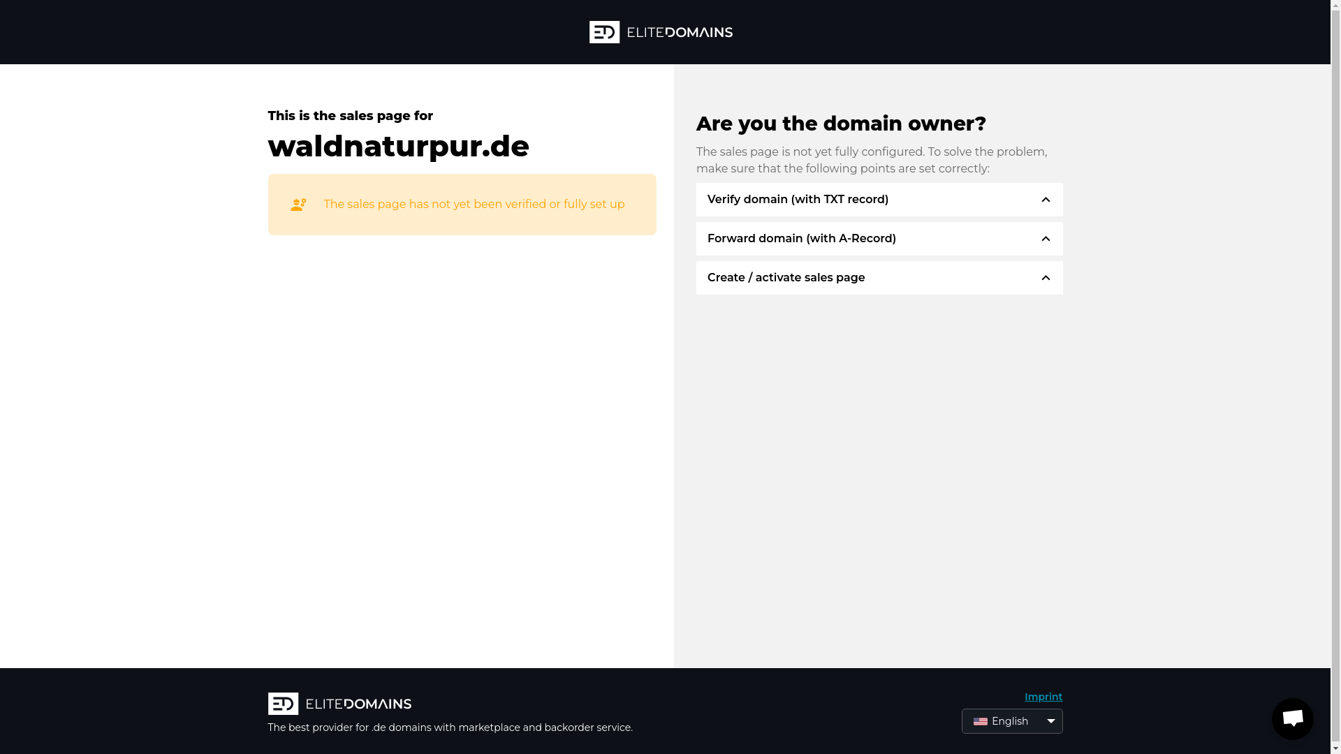 website screenshot of https://waldnaturpur.de/