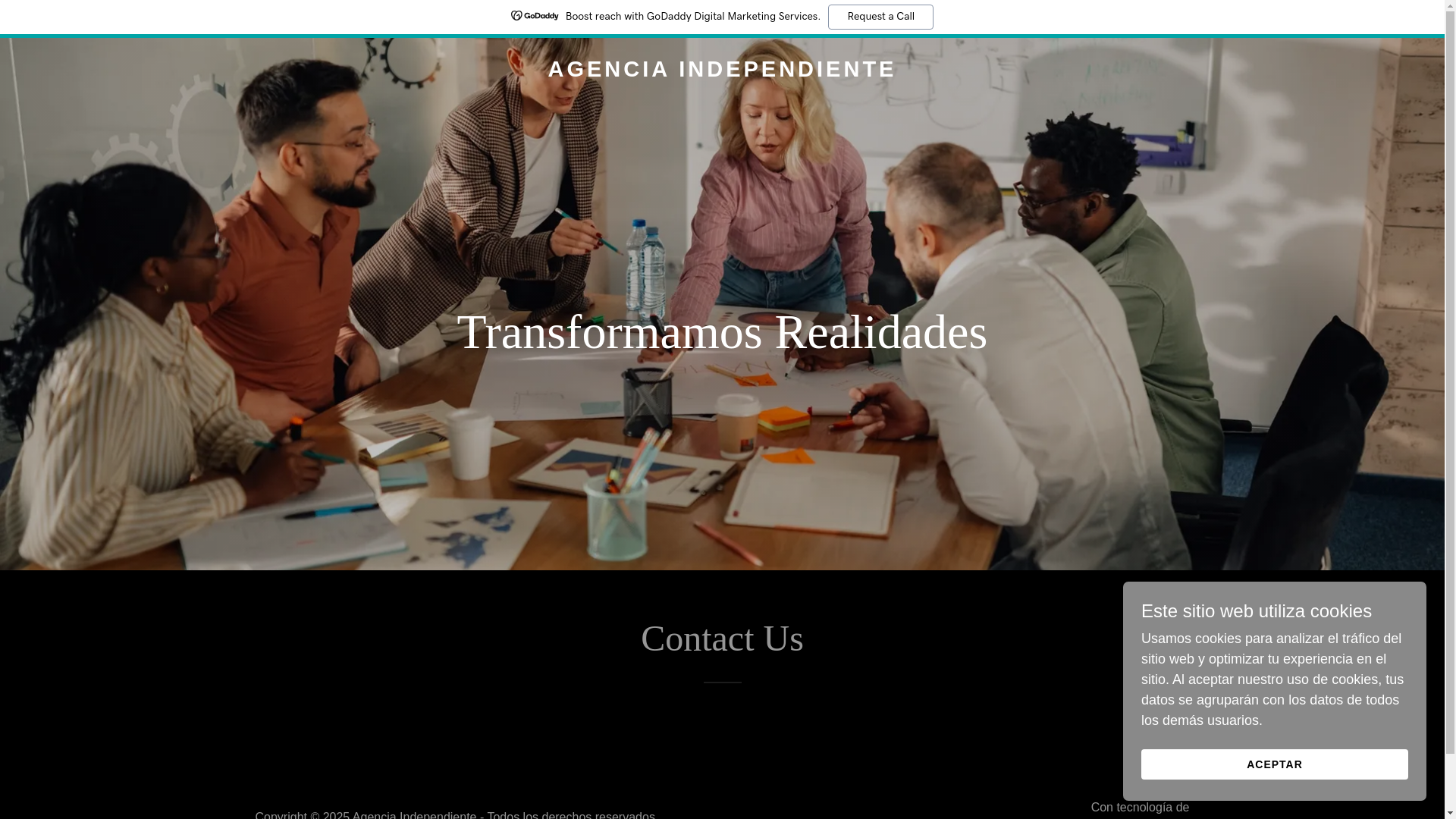 website screenshot of https://agencia-independiente.com/
