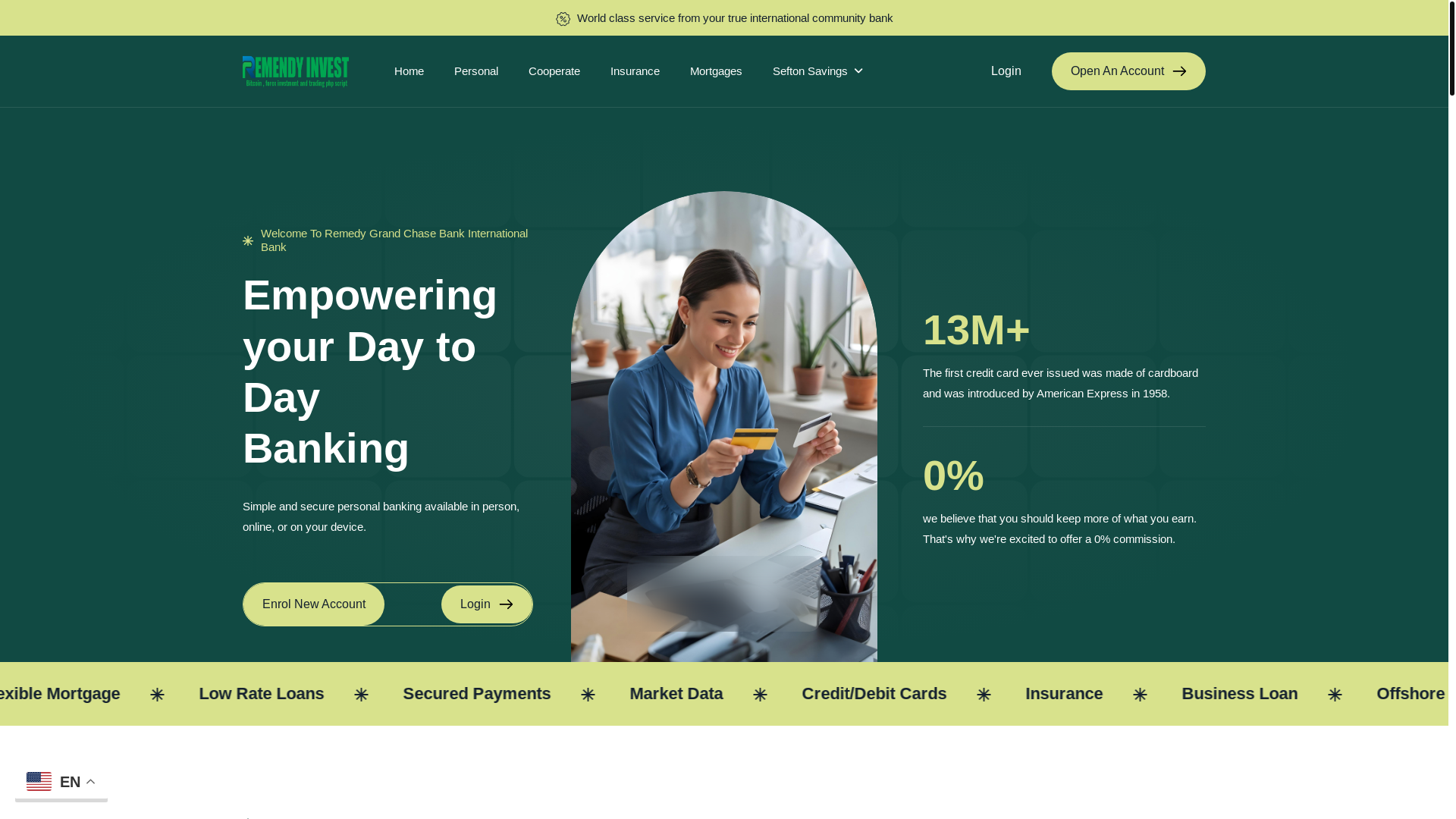 website screenshot of https://trustedgesaving.live/