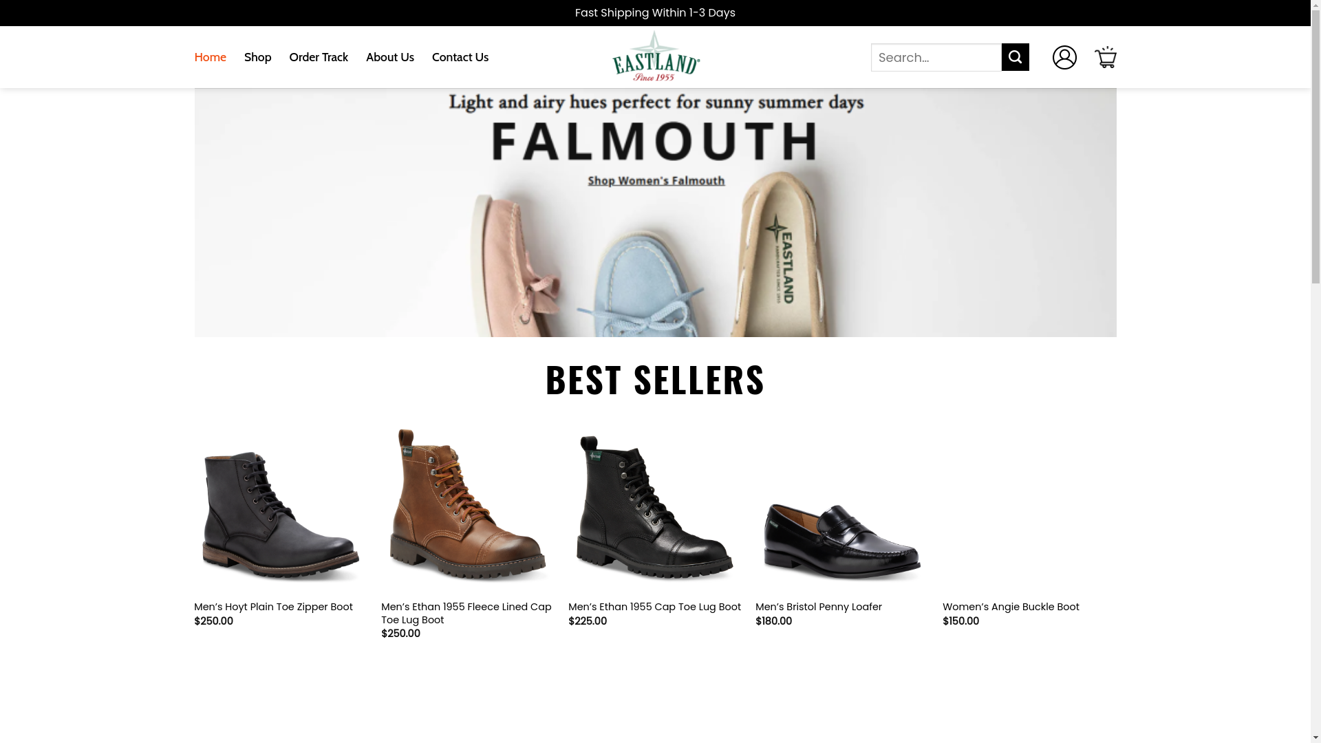 website screenshot of https://eliteeastlandshoe.shop/