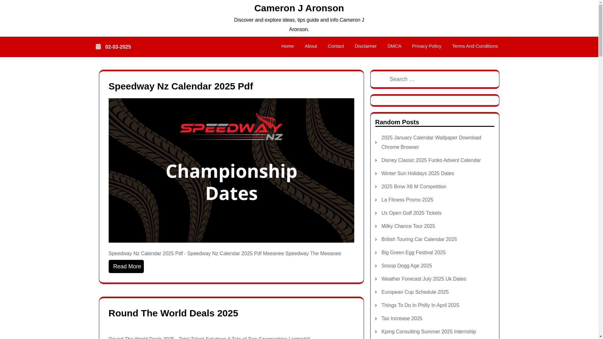 website screenshot of https://cameronjaronson.pages.dev/