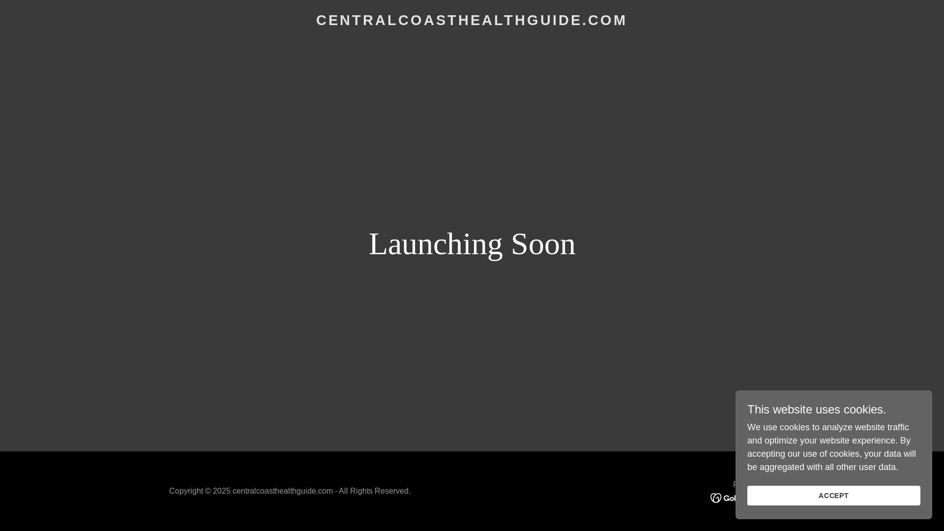 website screenshot of https://centralcoasthealthguide.com/