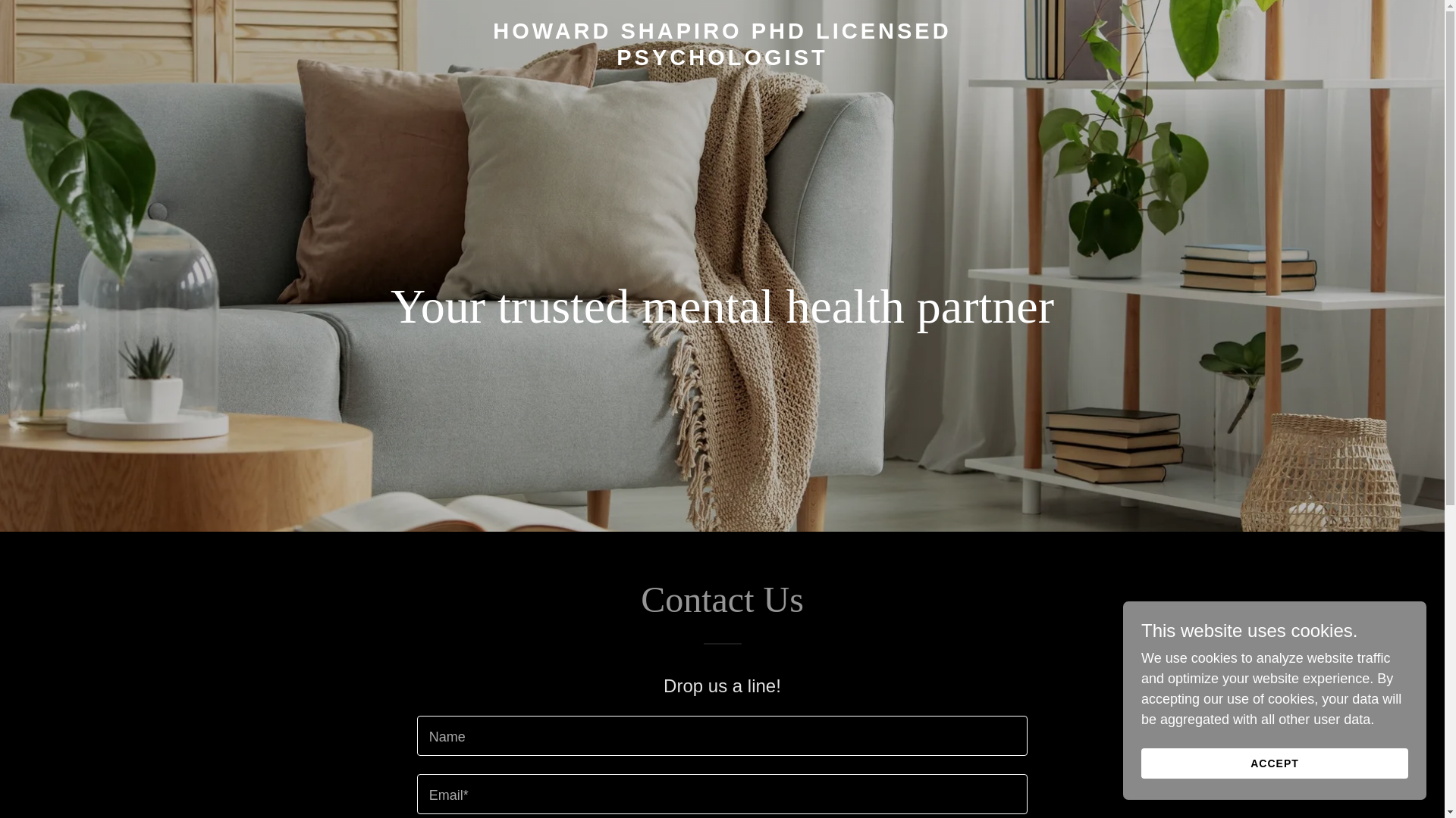 website screenshot of https://howardshapirophdlicensedpsychologist.com/