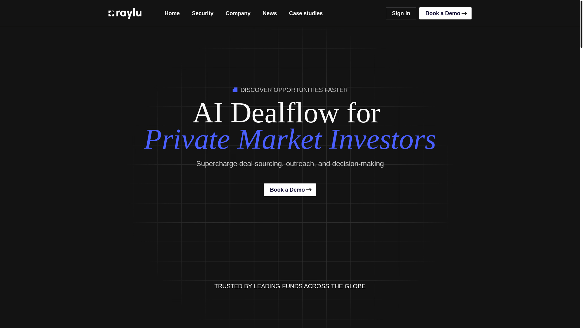 website screenshot of https://rayluconnects.com/