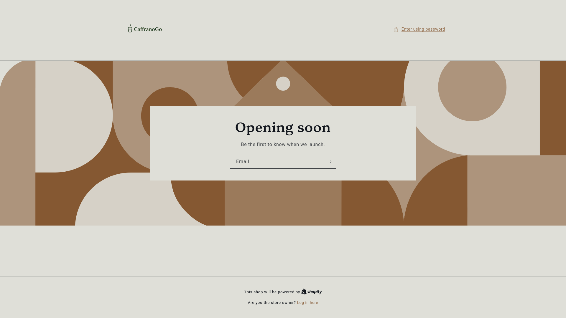 website screenshot of https://caffranogo.com/