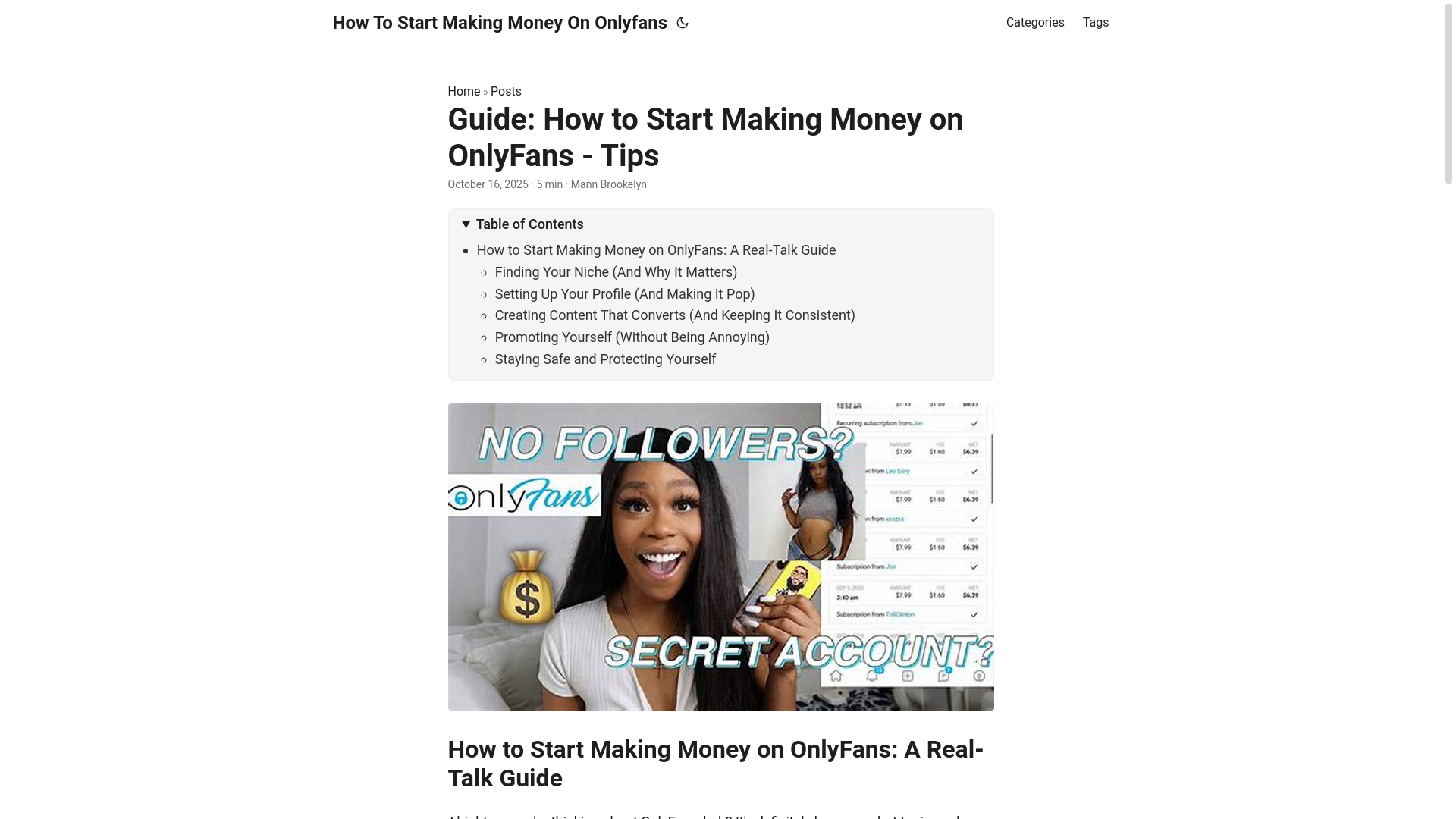 website screenshot of https://how-to-start-making-money-on-onlyfans.pages.dev/