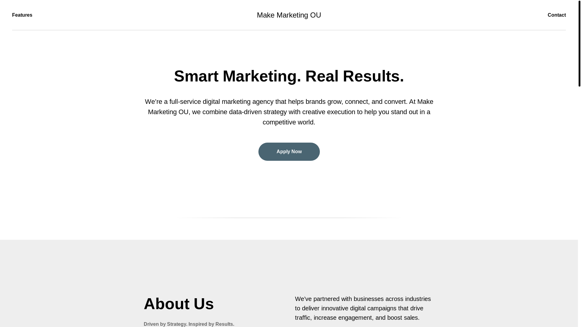 website screenshot of https://makemarketingou.com/