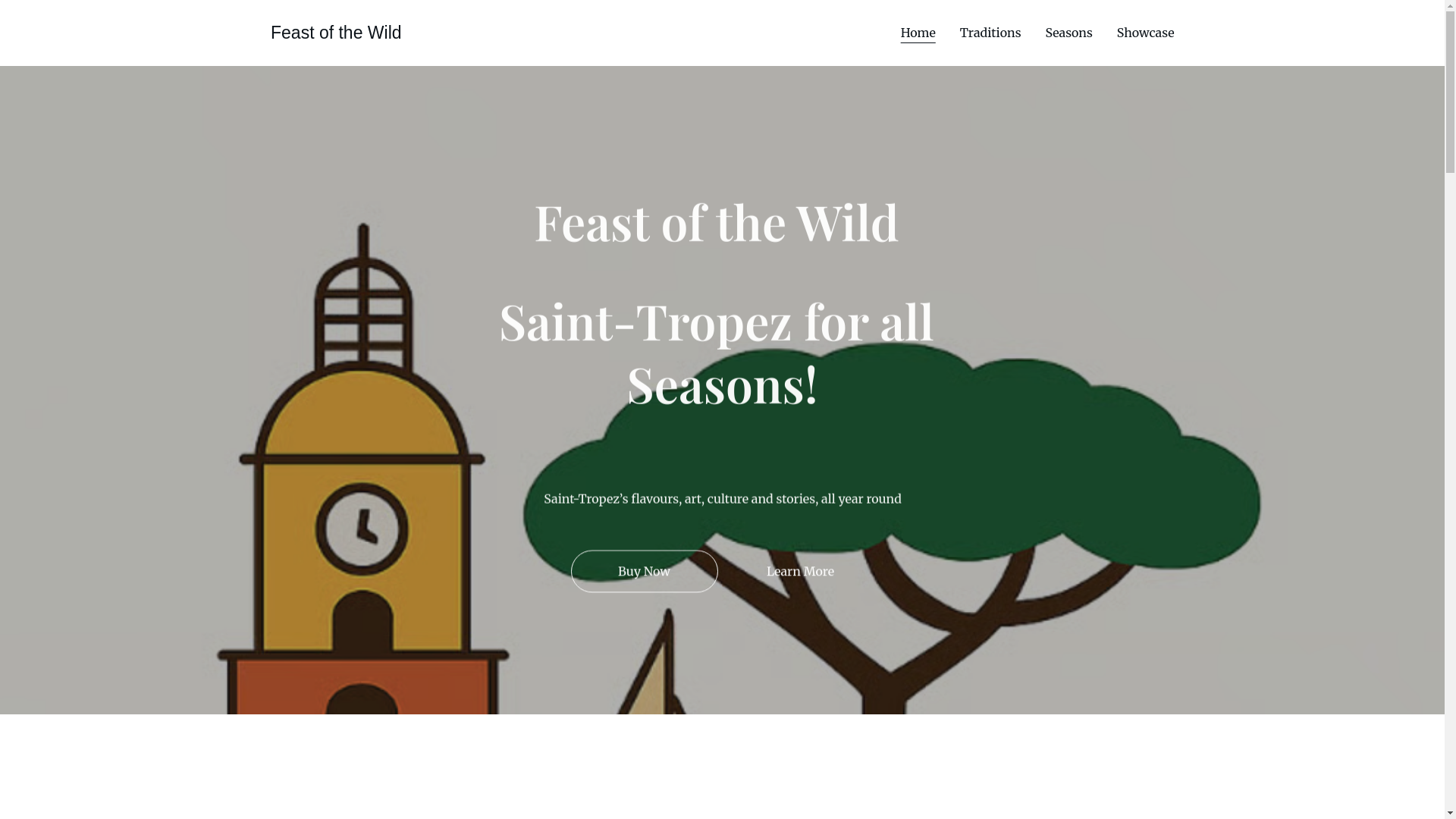 website screenshot of https://feastofthewild.eu/
