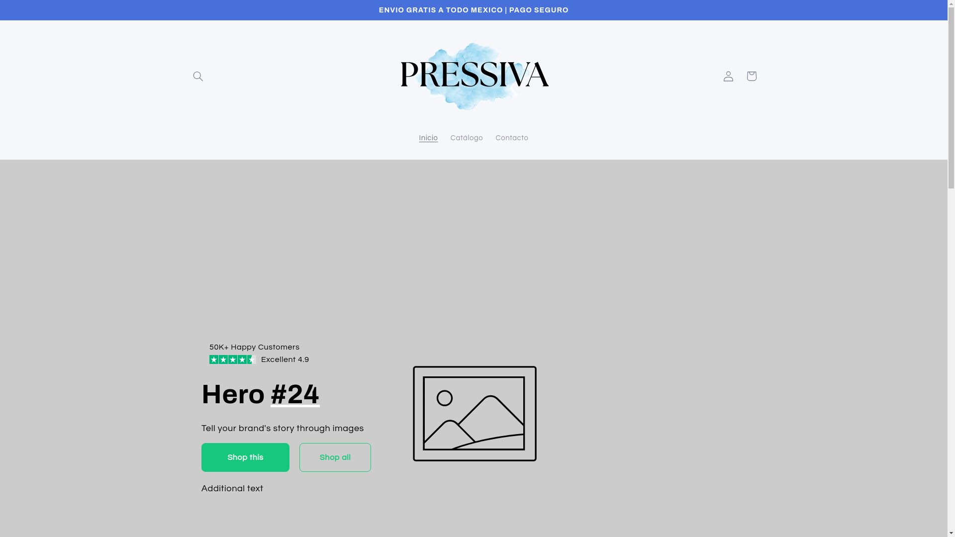 website screenshot of https://pressiva.store/