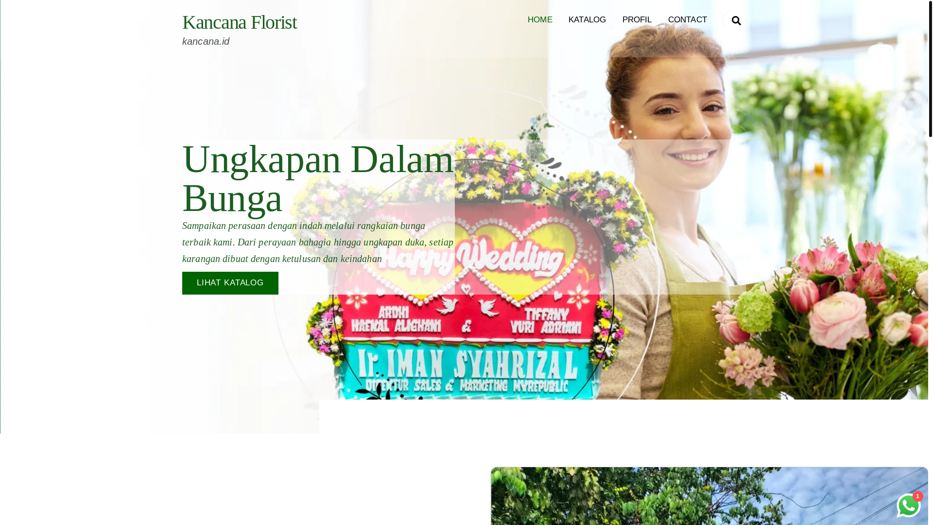 website screenshot of https://kancana.id/