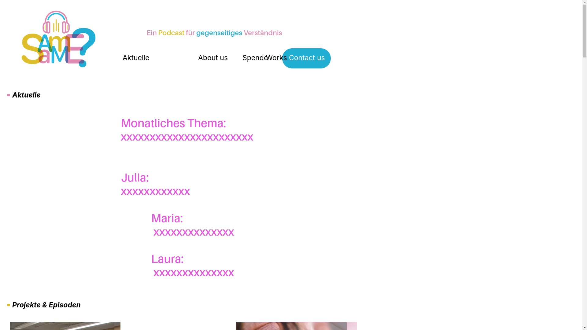 website screenshot of https://samesamespace.de/