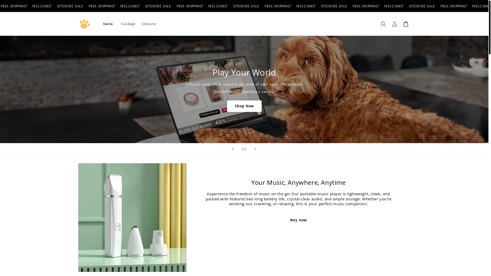 website screenshot of https://ultrashophub.store/