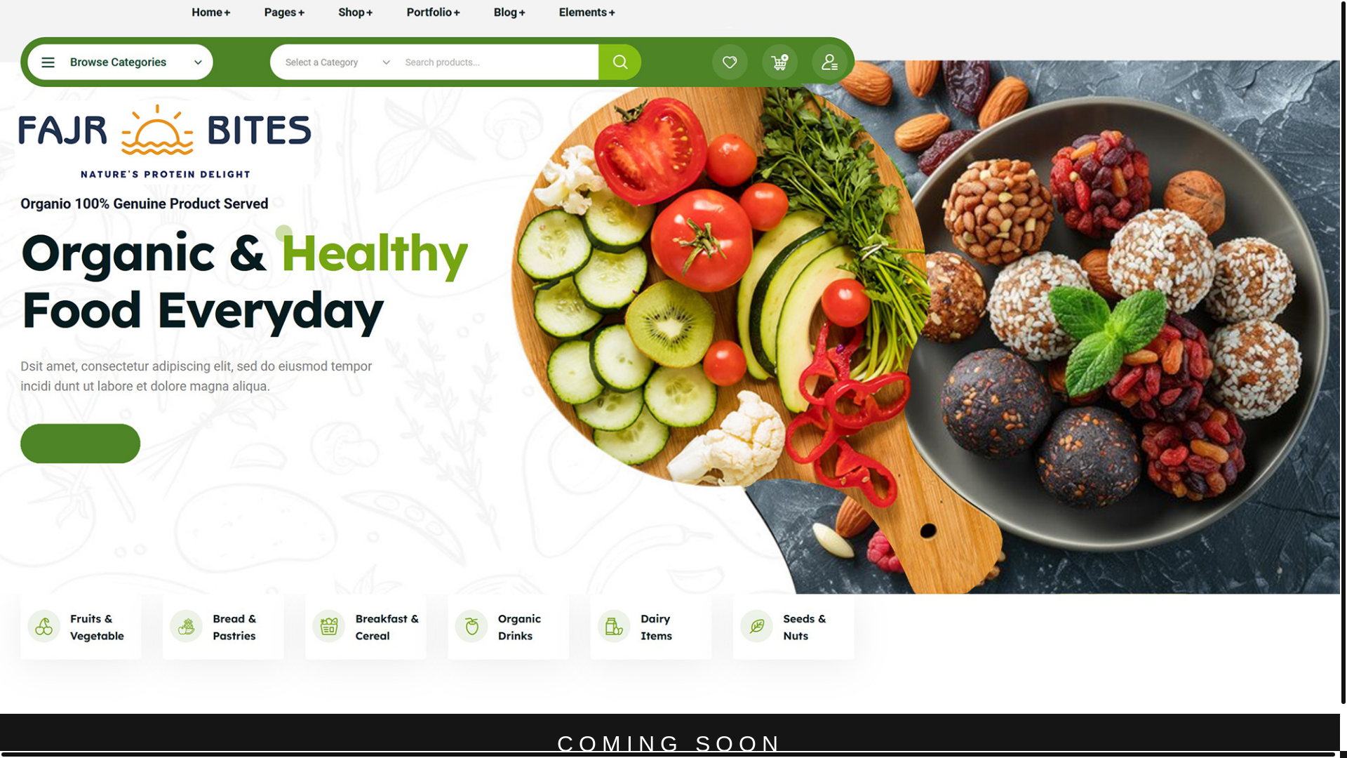 website screenshot of https://fajrbites.com/