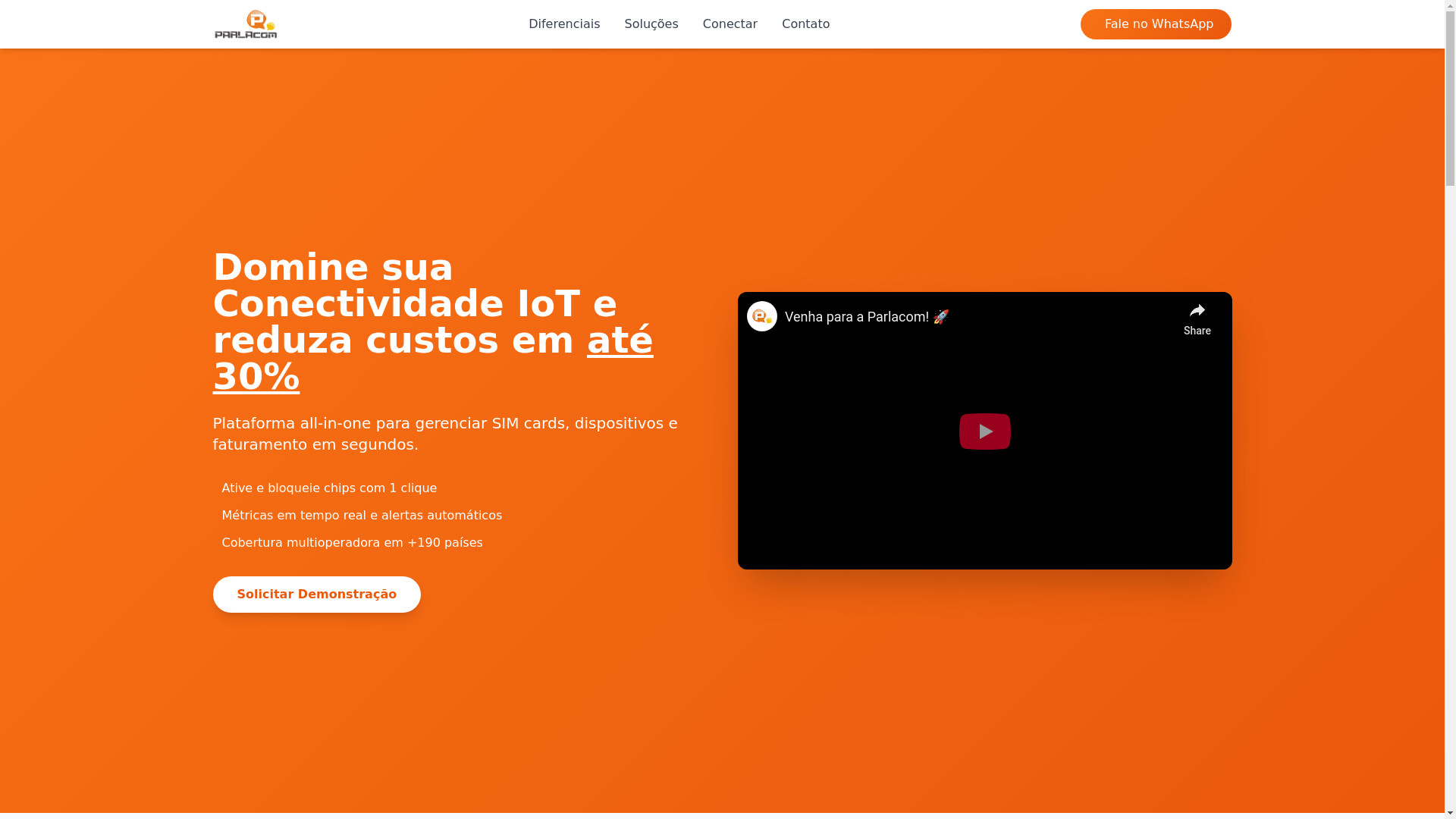 website screenshot of https://landingpage-parlacom.pages.dev/