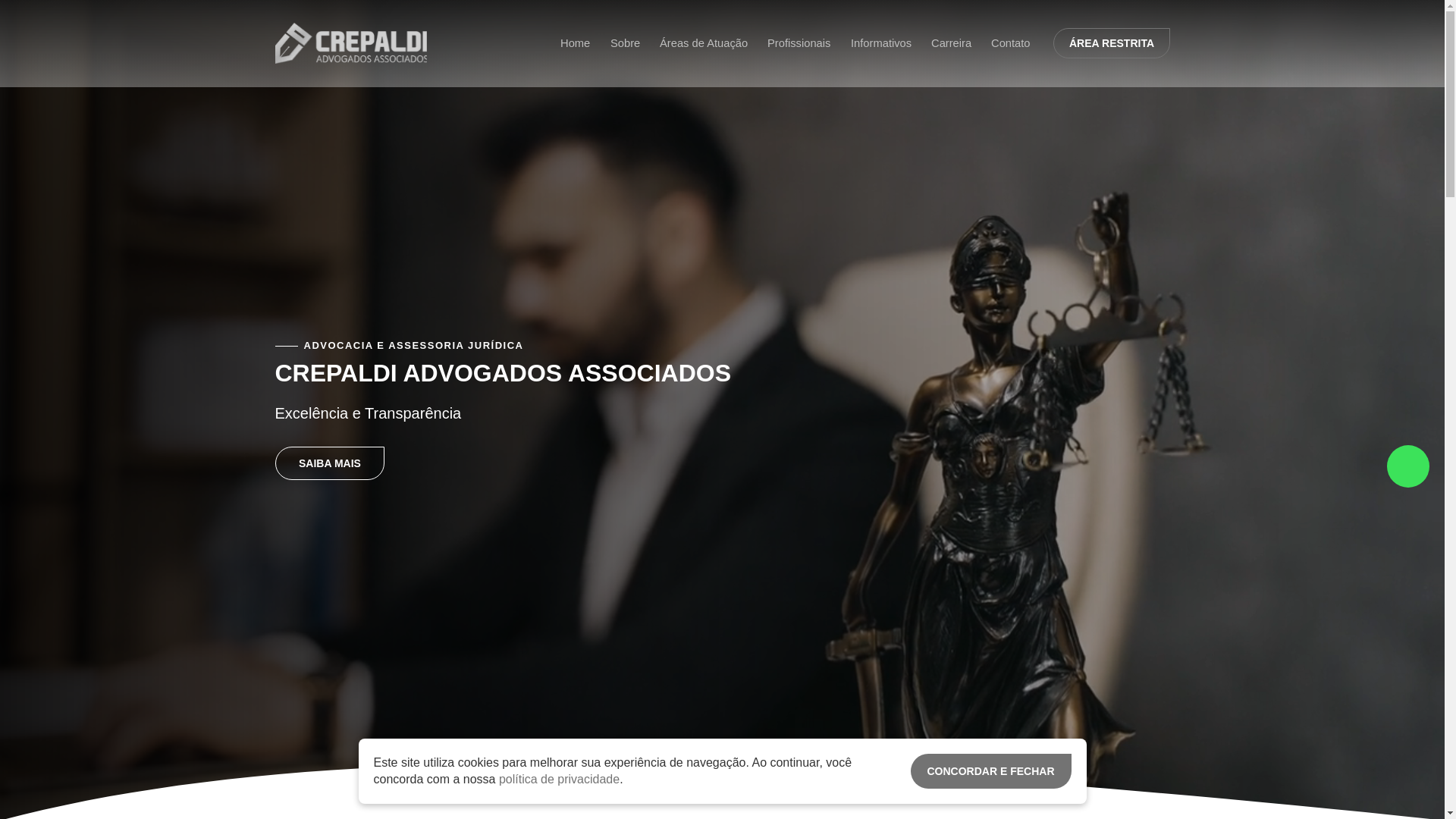 website screenshot of https://crepaldiadvogados.com/