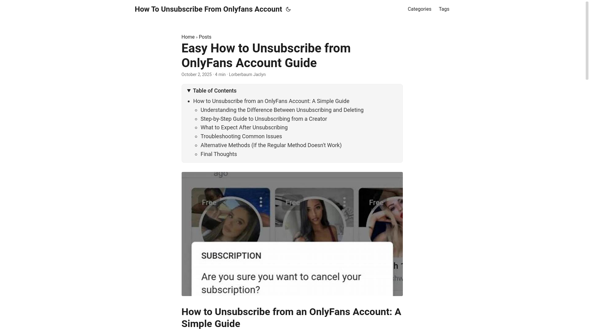 website screenshot of https://how-to-unsubscribe-from-onlyfans-account.pages.dev/