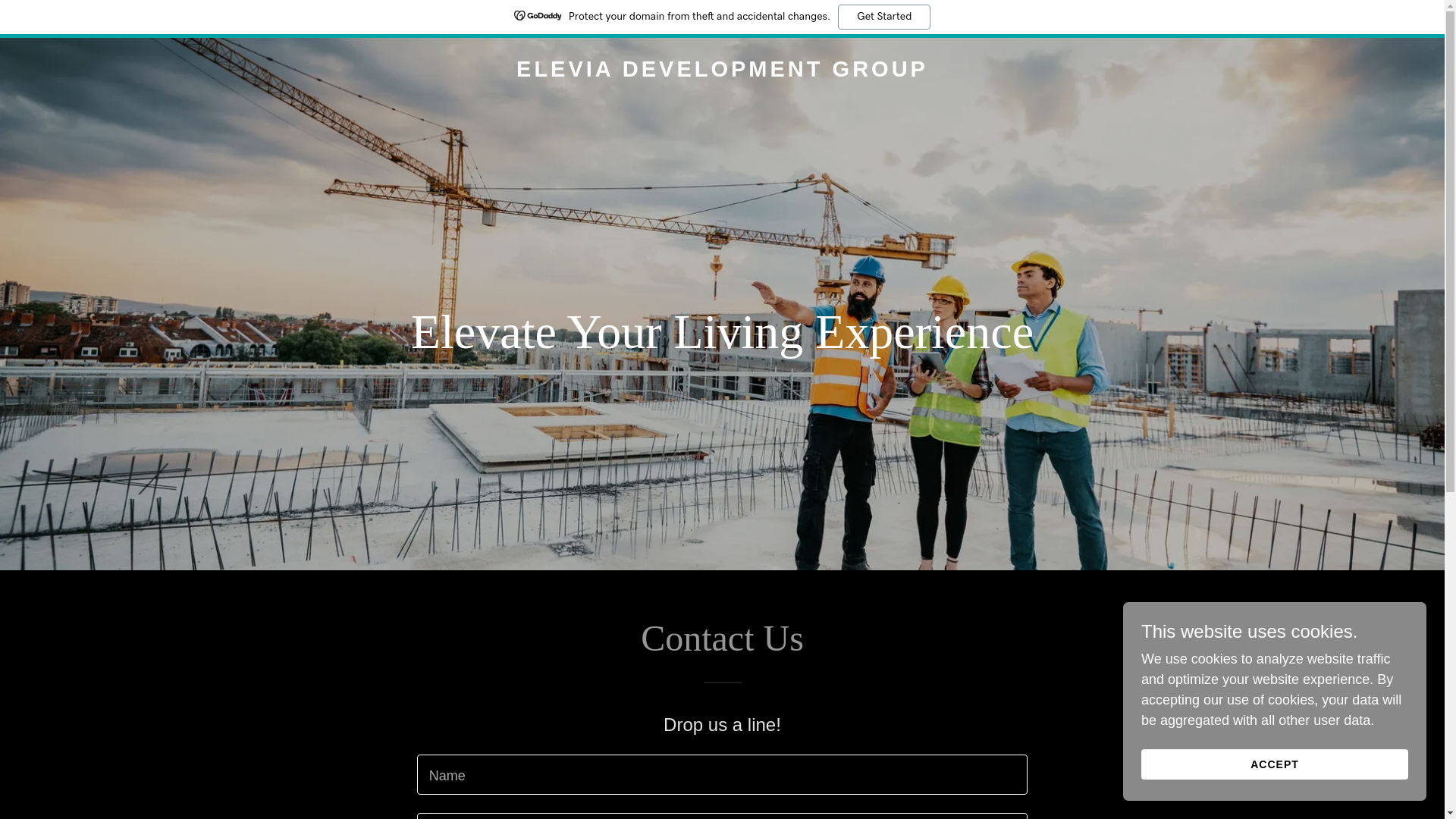 website screenshot of https://eleviacr.com/