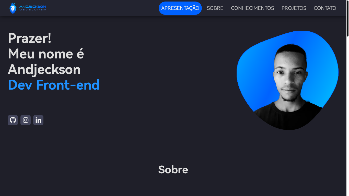 website screenshot of https://andjecksondeveloper.pages.dev/
