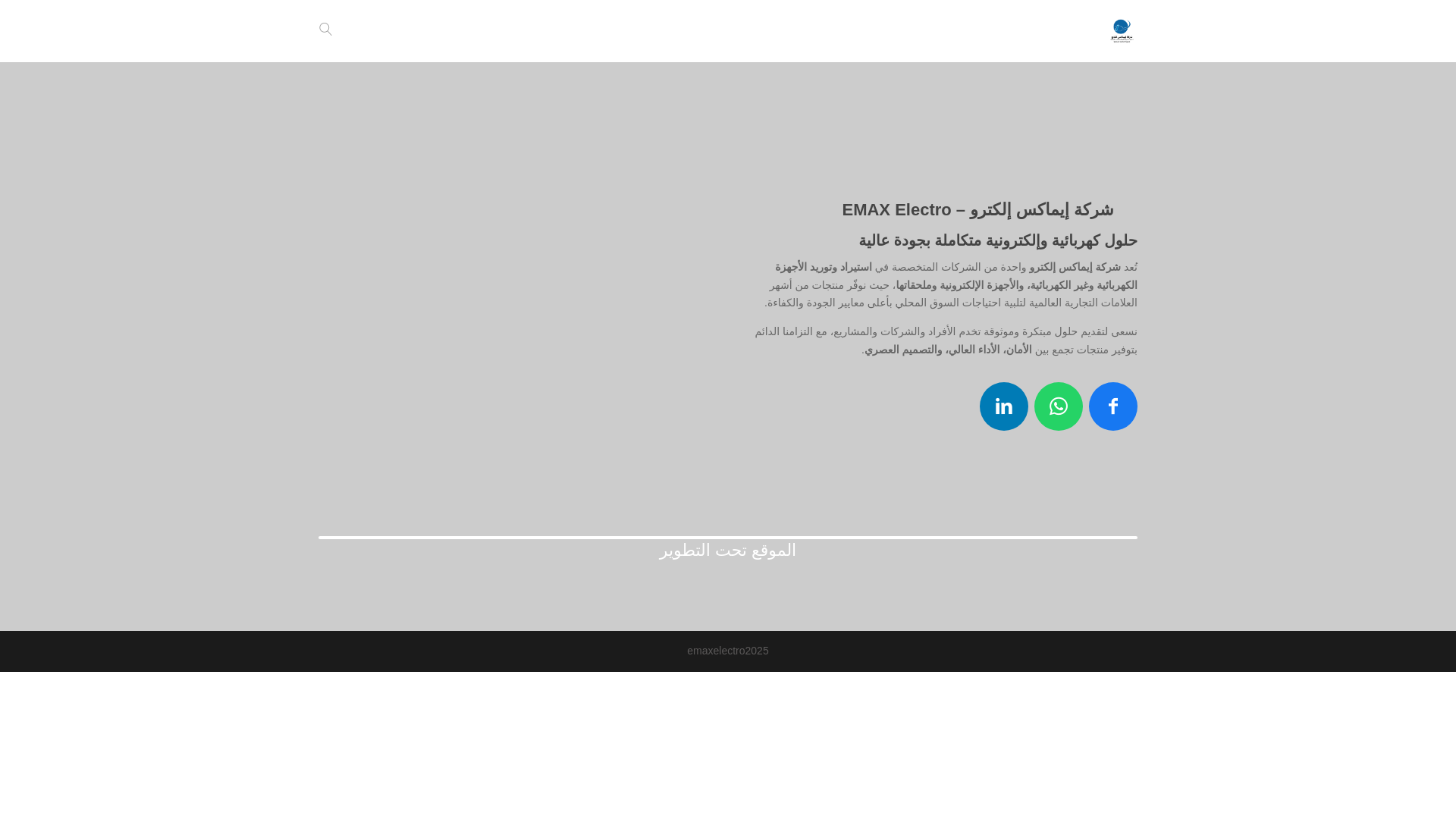 website screenshot of https://emaxelectro.ly/