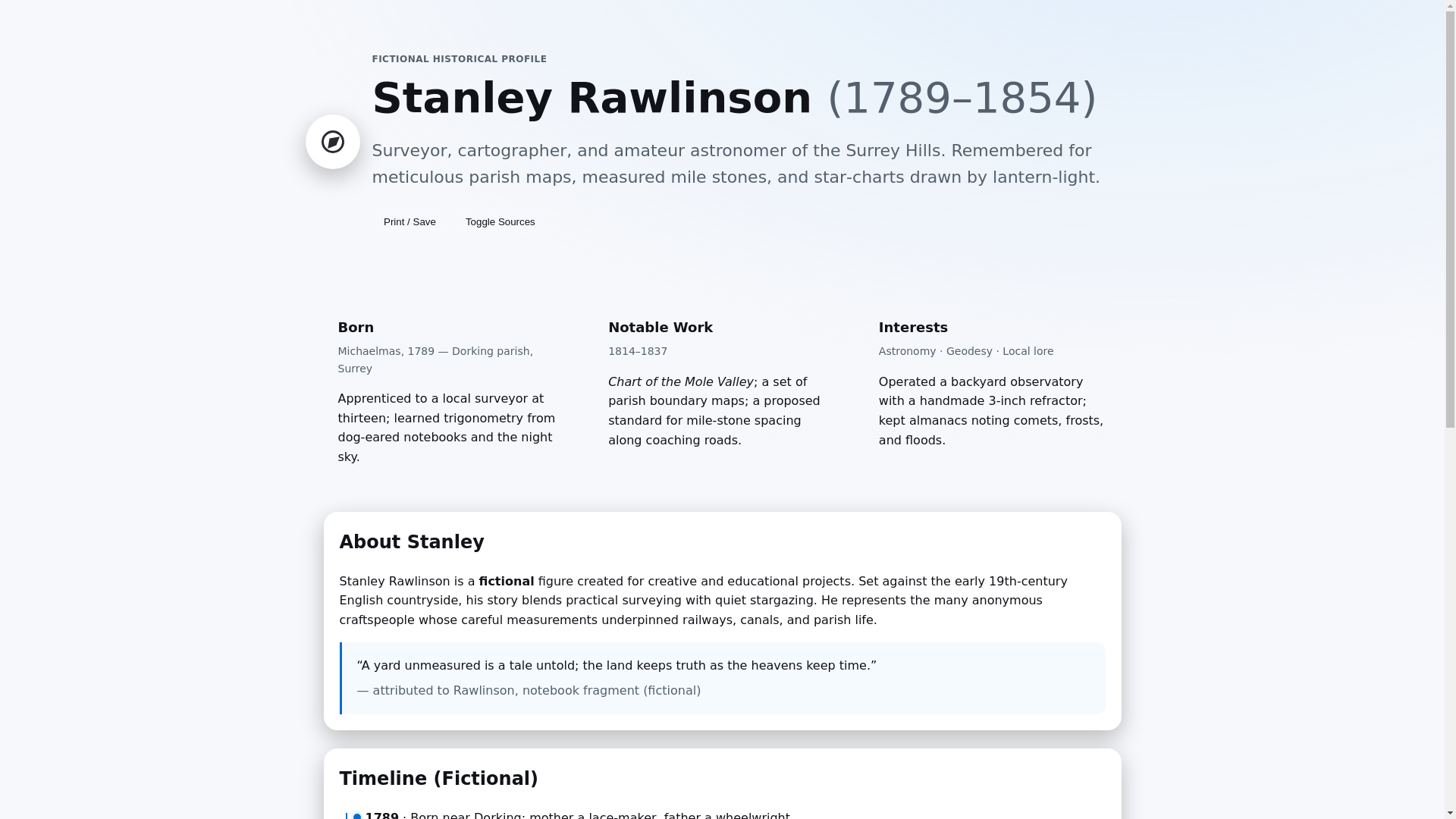 website screenshot of https://stanleyrawlinson.com/