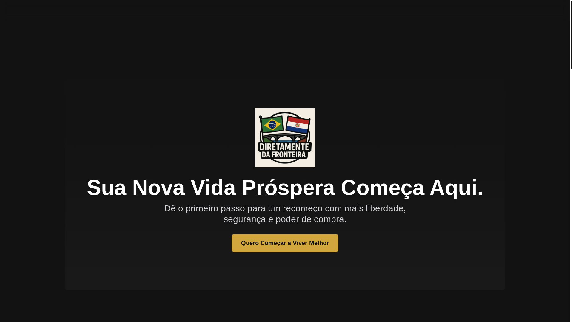 website screenshot of https://diretamentedafronteira.com.br/
