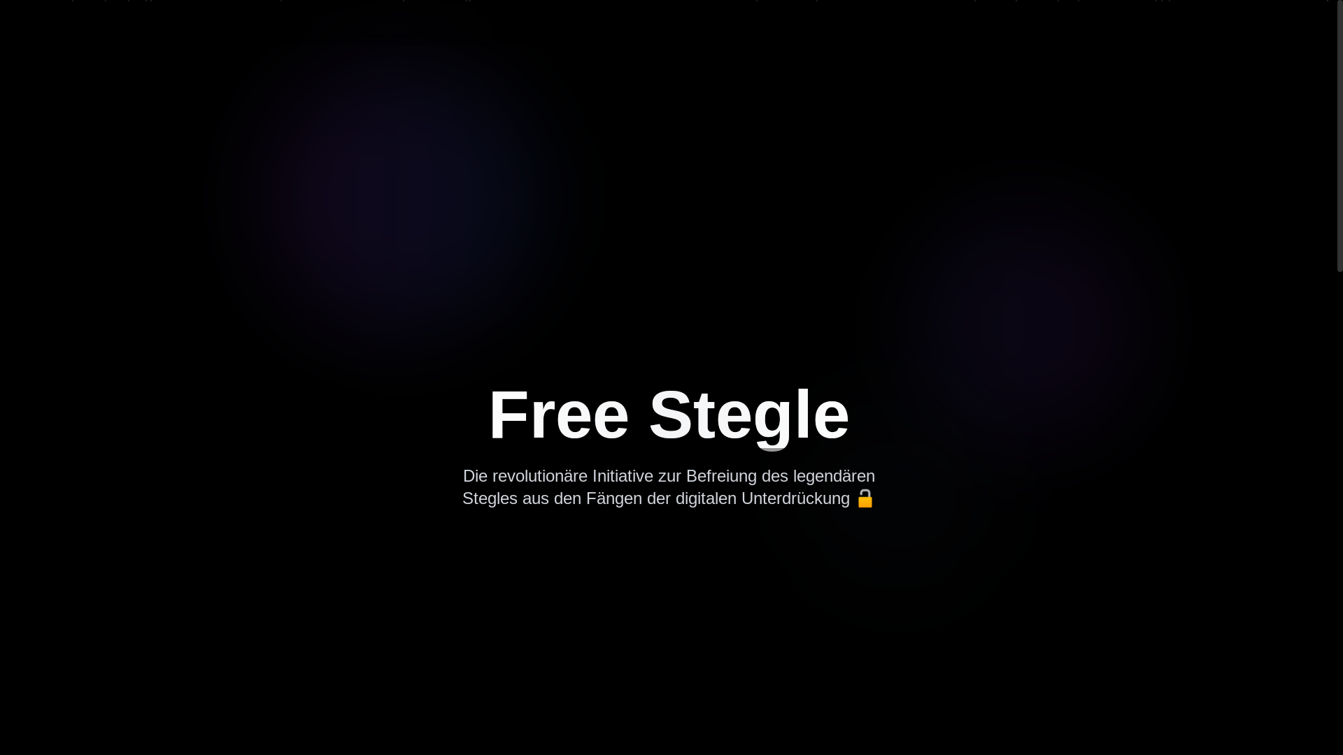website screenshot of https://free-stegle.org/