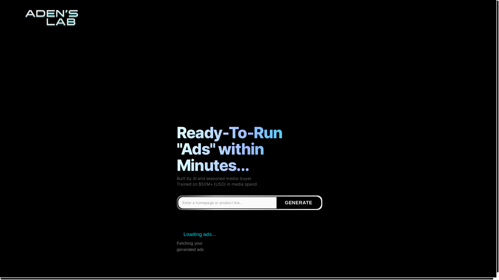 website screenshot of https://adenslab.com/