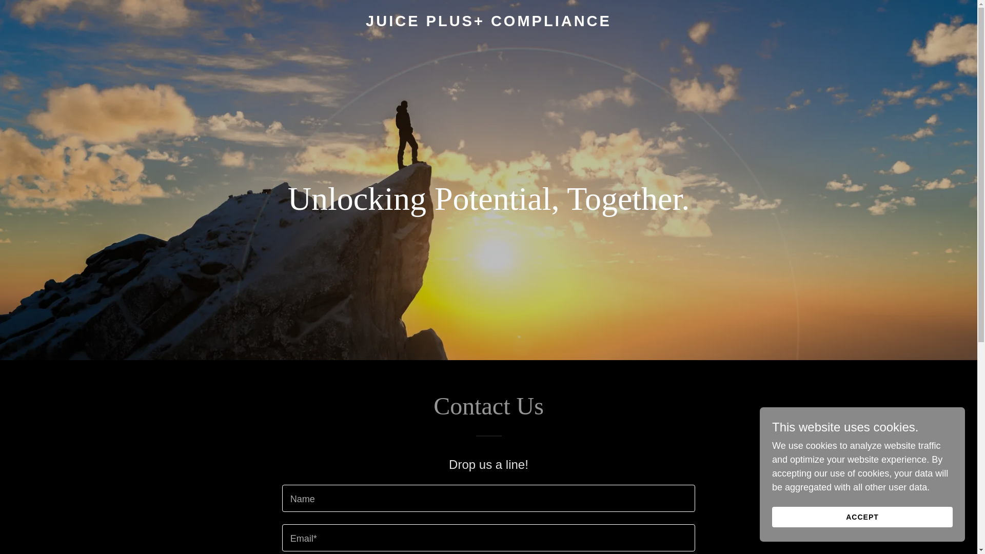 website screenshot of https://juicepluscompliance.com/