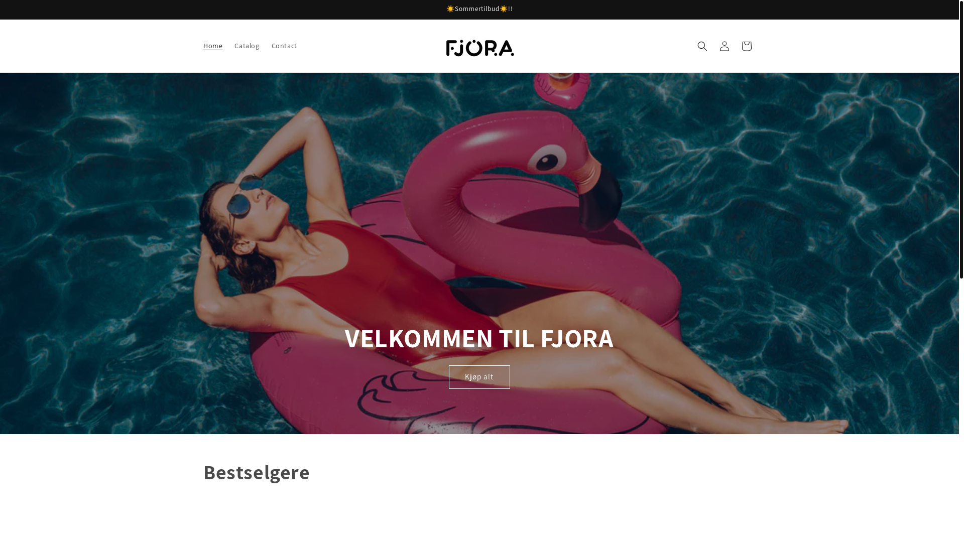 website screenshot of https://fjora-store.com/