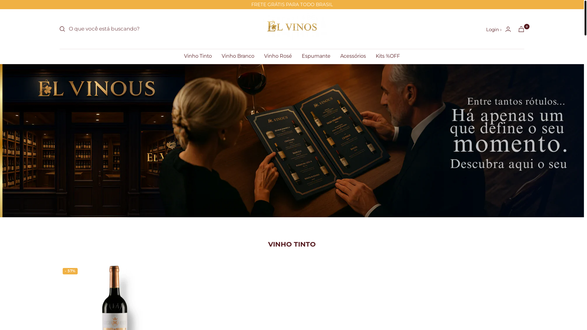 website screenshot of https://elvinos.store/