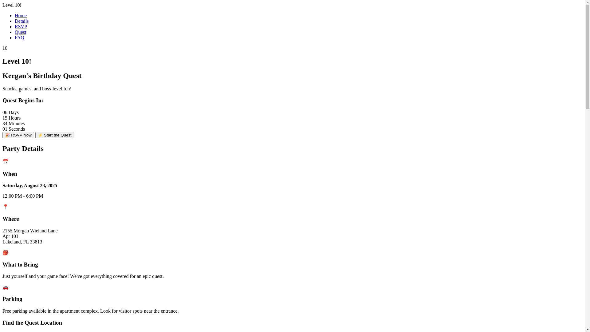 website screenshot of https://keegansbirthday.pages.dev/