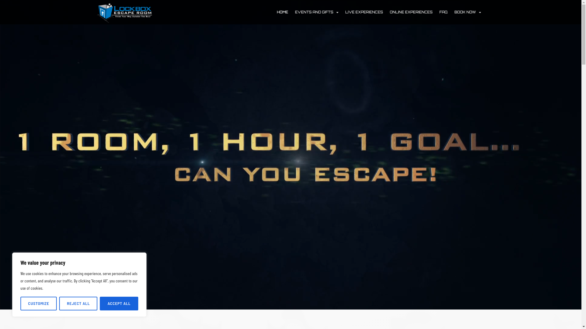 website screenshot of https://trylockboxescaperoom.org/