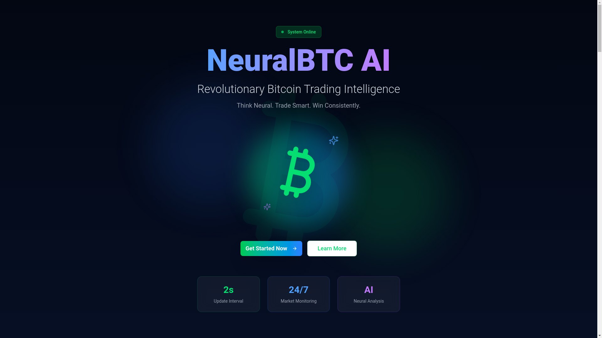 website screenshot of https://neuralbtc.pages.dev/