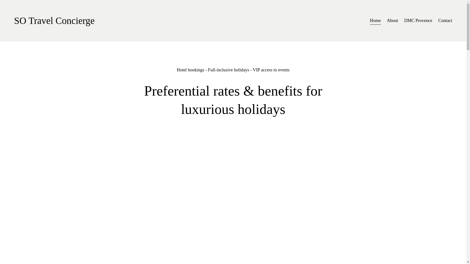 website screenshot of https://sotravelconcierge.nl/