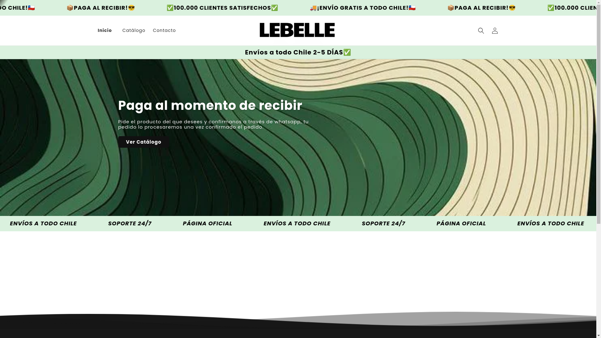 website screenshot of https://lebellechile.com/