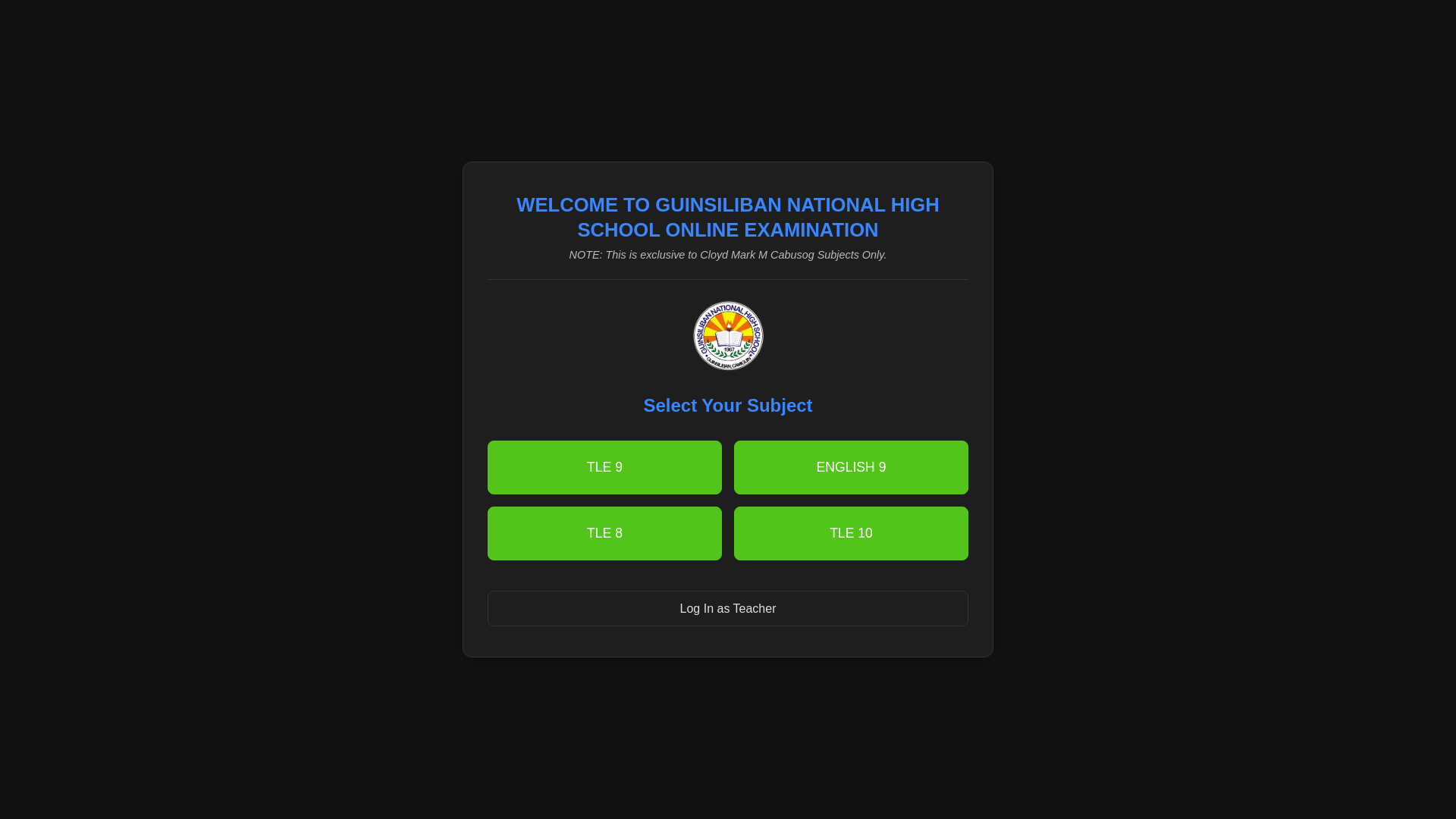 website screenshot of https://1stquarterexam.pages.dev/