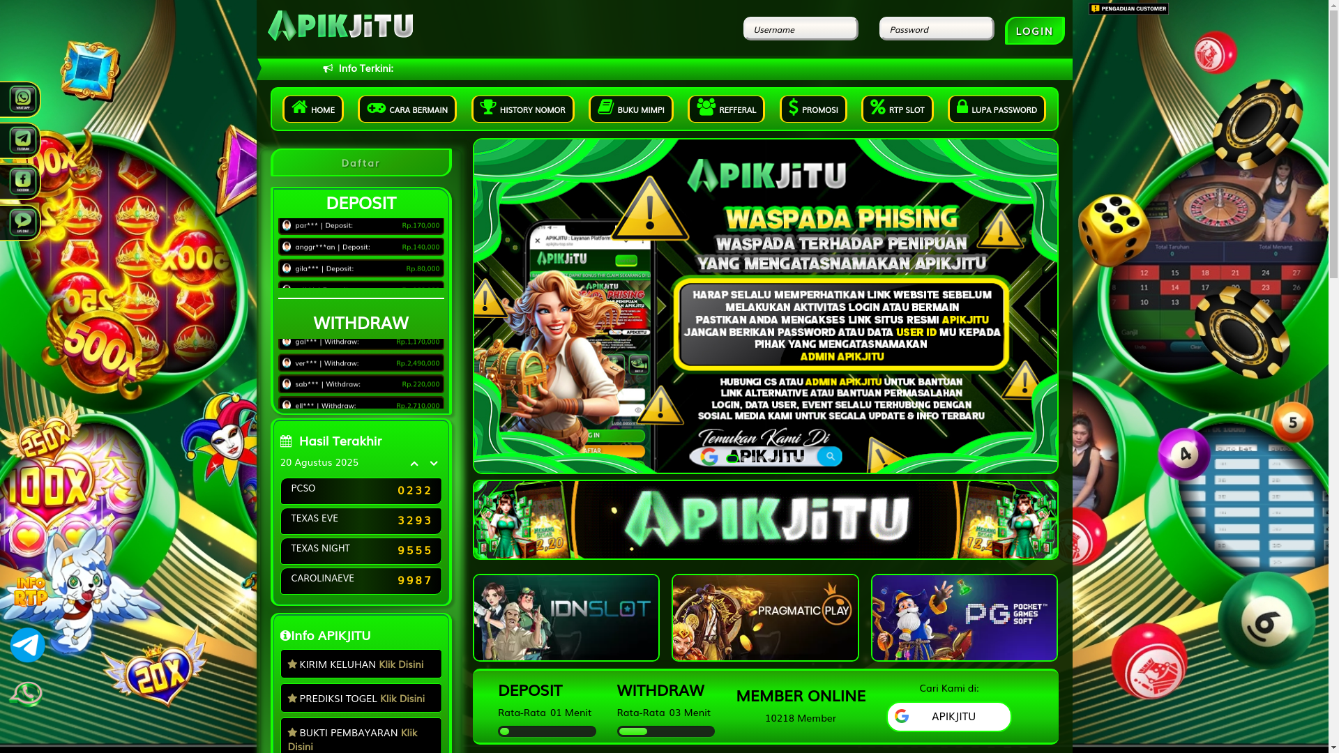 website screenshot of https://harihariberkah.site/