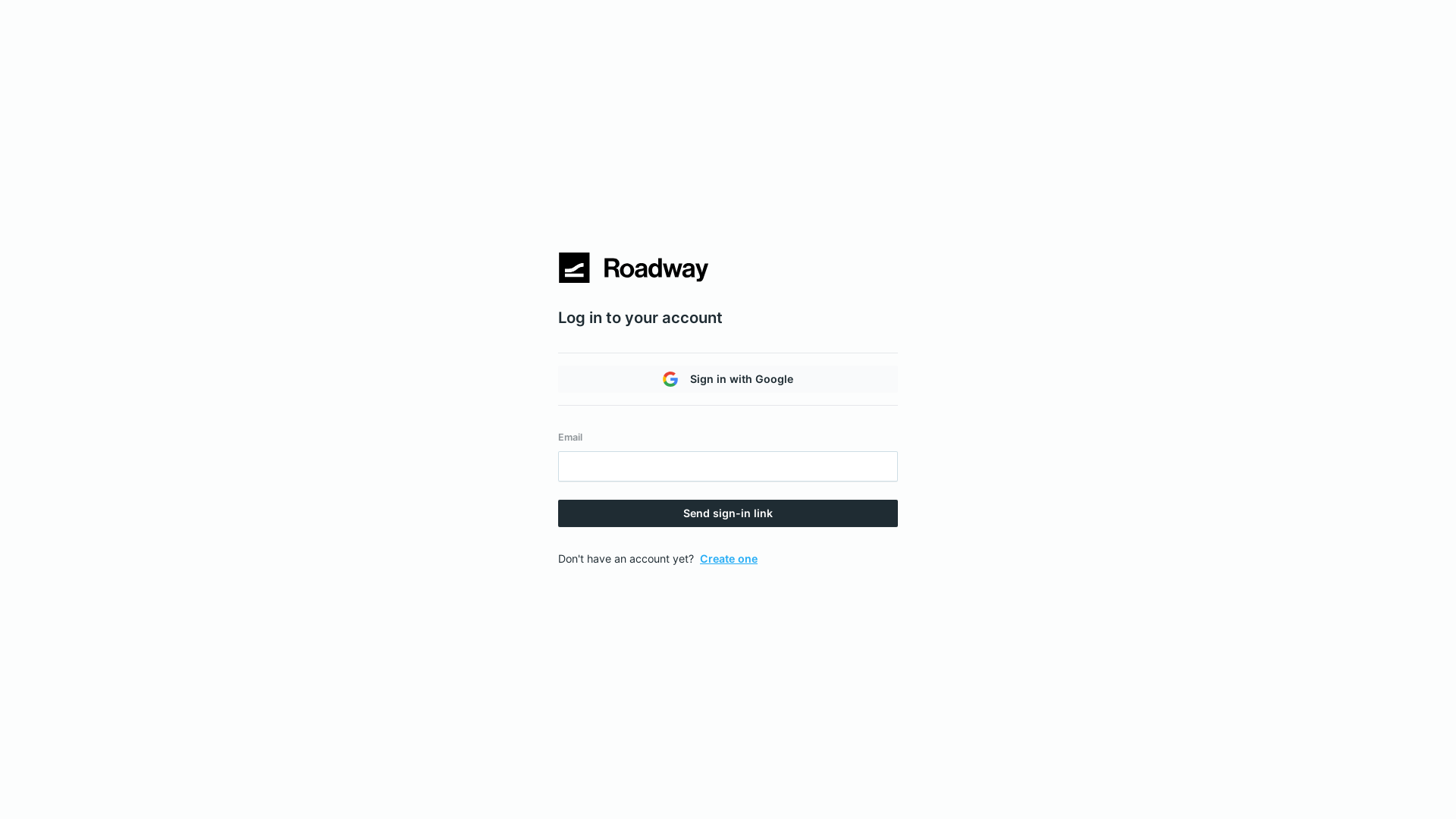 website screenshot of https://roadway-webapp-staging.pages.dev/
