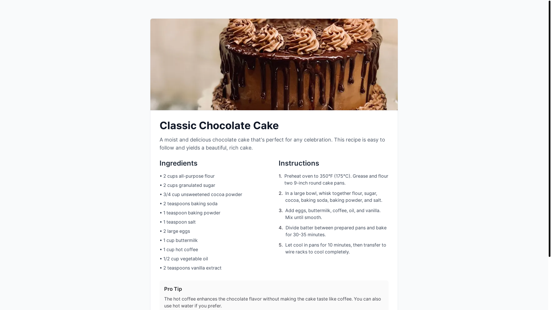 website screenshot of https://delicious-chocolate-cake.site/