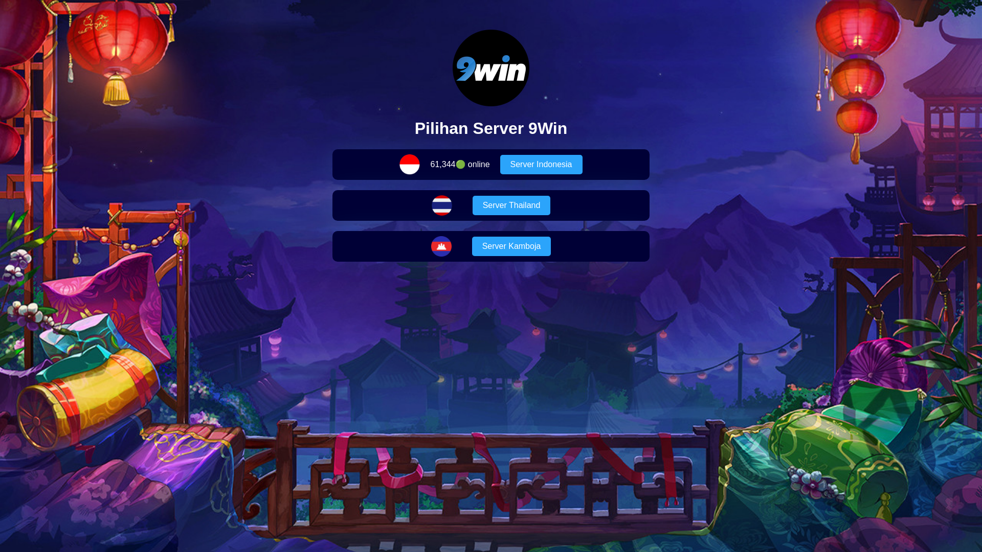 website screenshot of https://9winservergacor.pro/