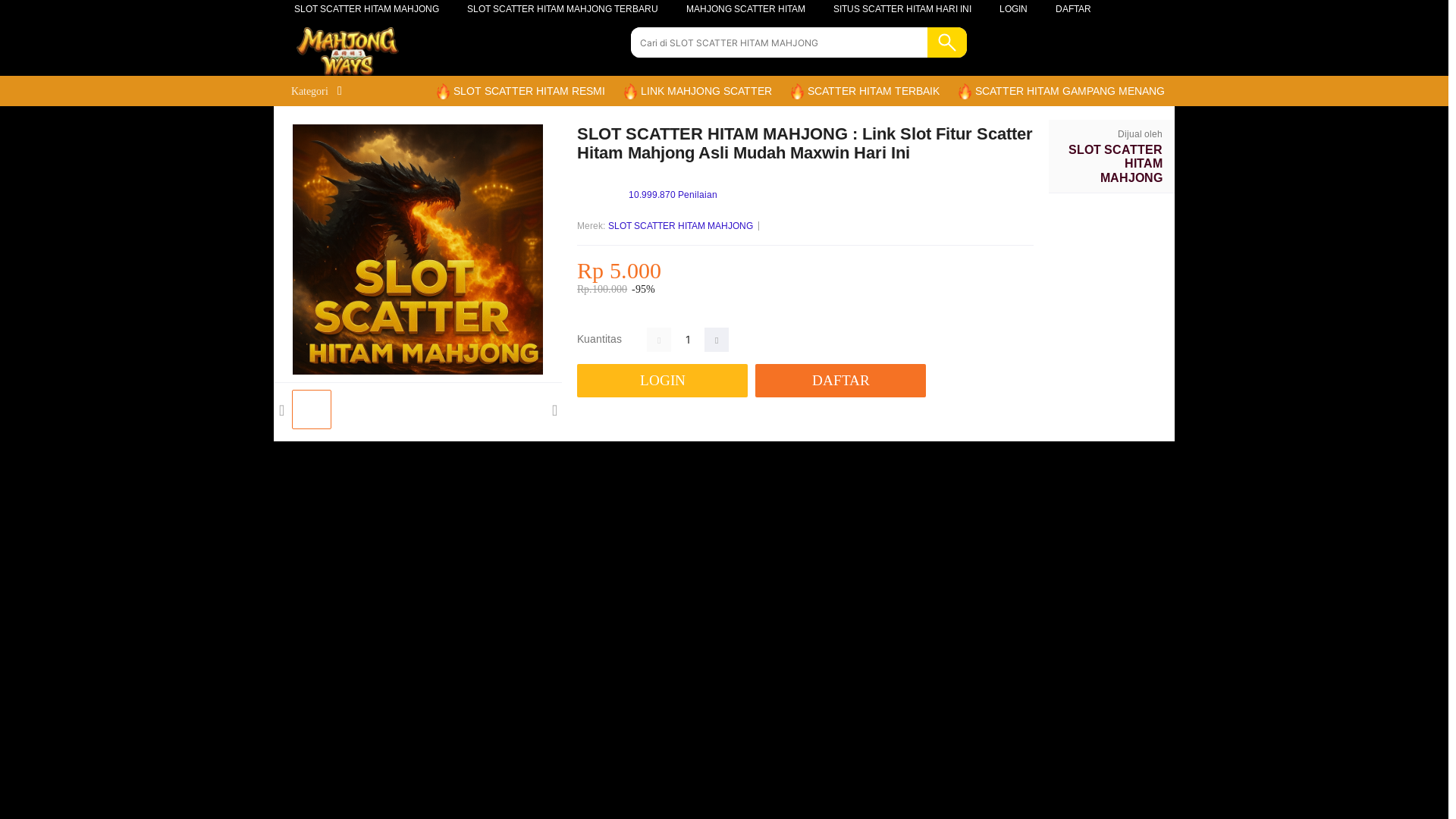 website screenshot of https://slotscatterhitammahjong-afq.pages.dev/