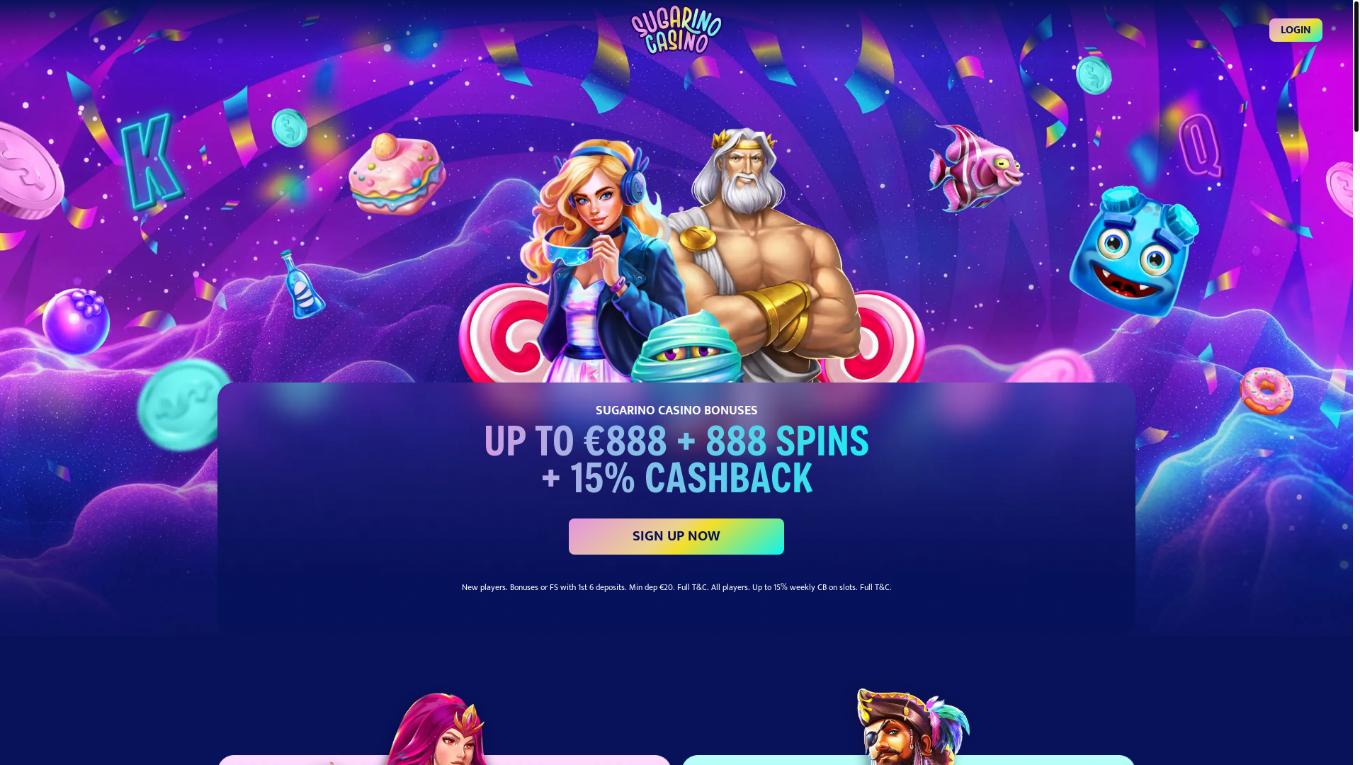 website screenshot of https://landing-sugarino-stg.pages.dev/