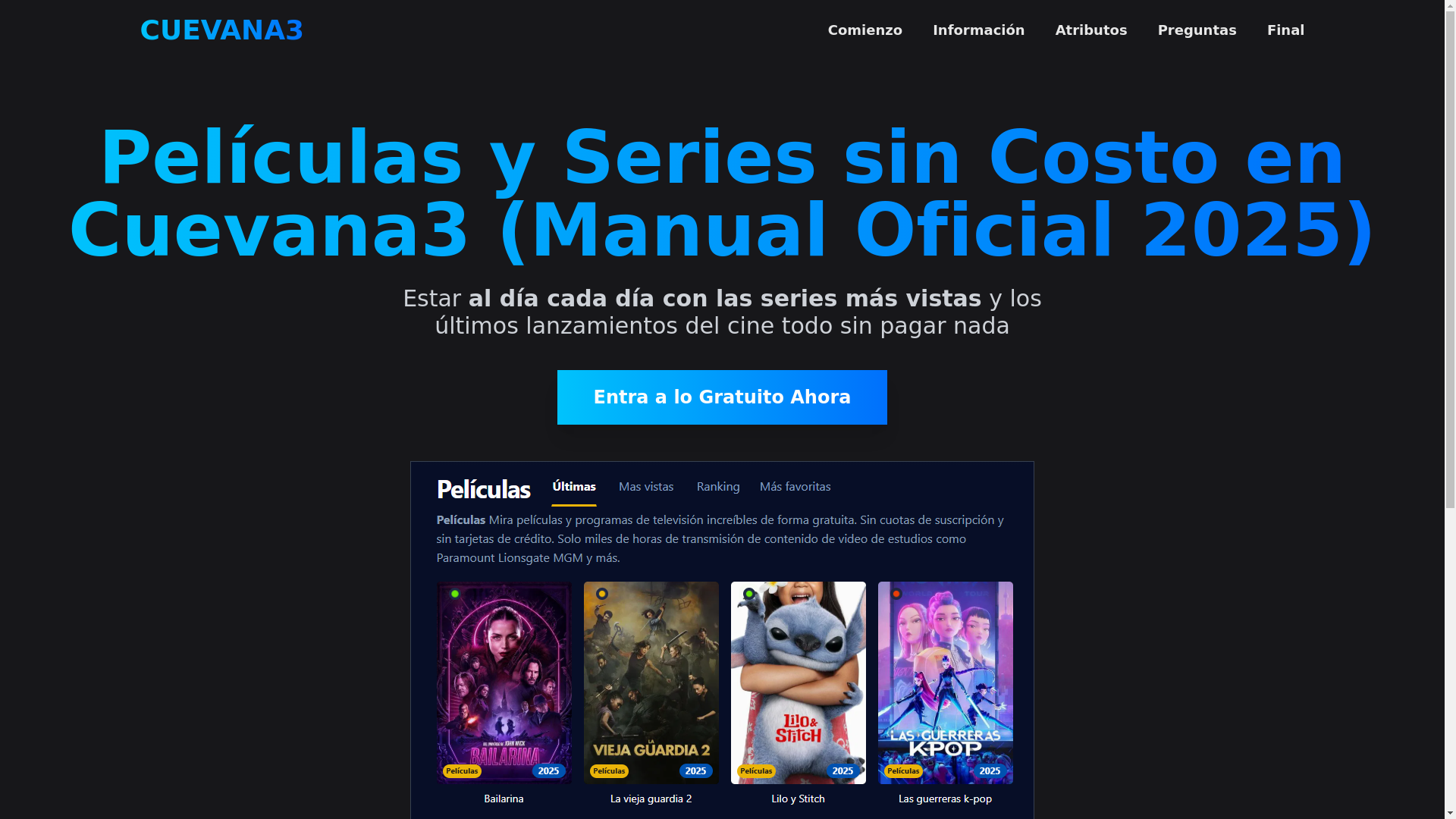 website screenshot of https://cuevana3-z37q.pages.dev/