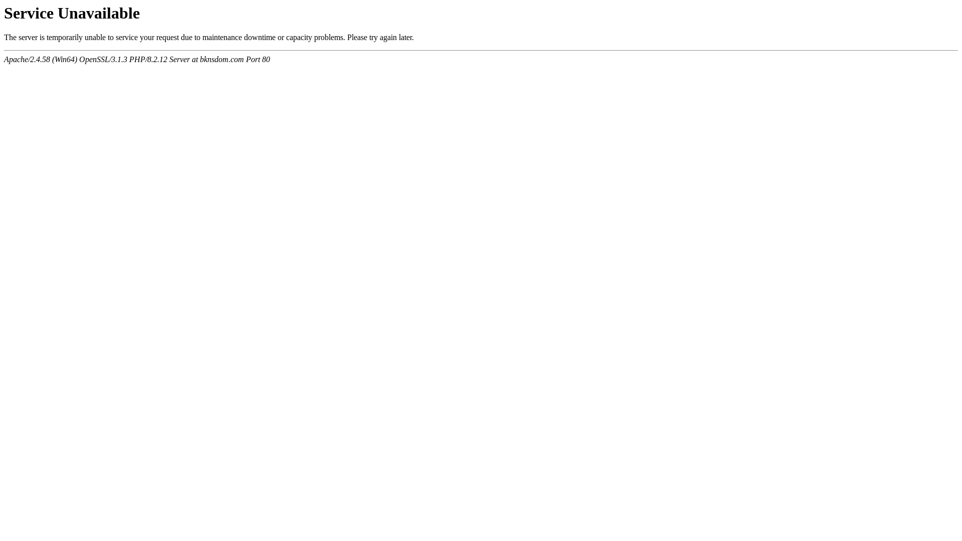 website screenshot of http://bknsdom.com/