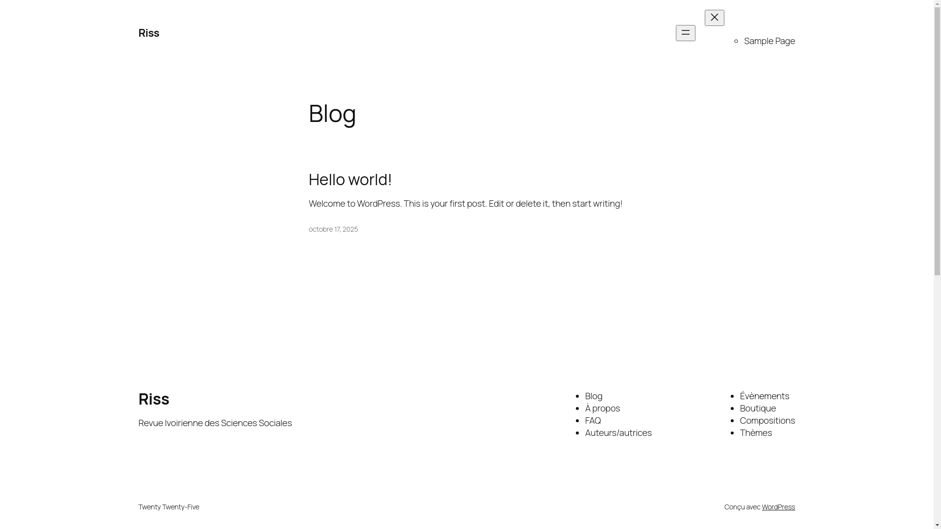 website screenshot of https://riss-uao.net/