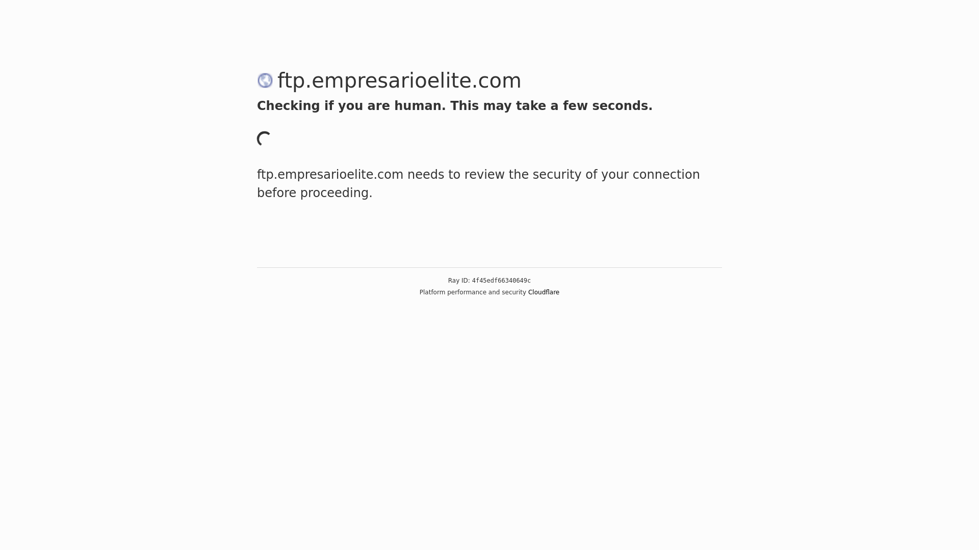 website screenshot of https://ftp.empresarioelite.com