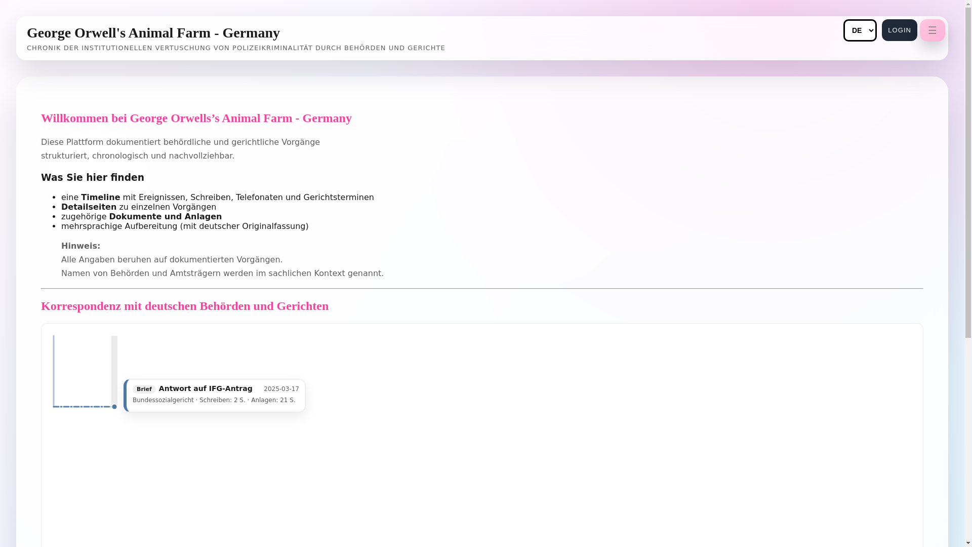 website screenshot of https://animalfarmgermany.pages.dev/