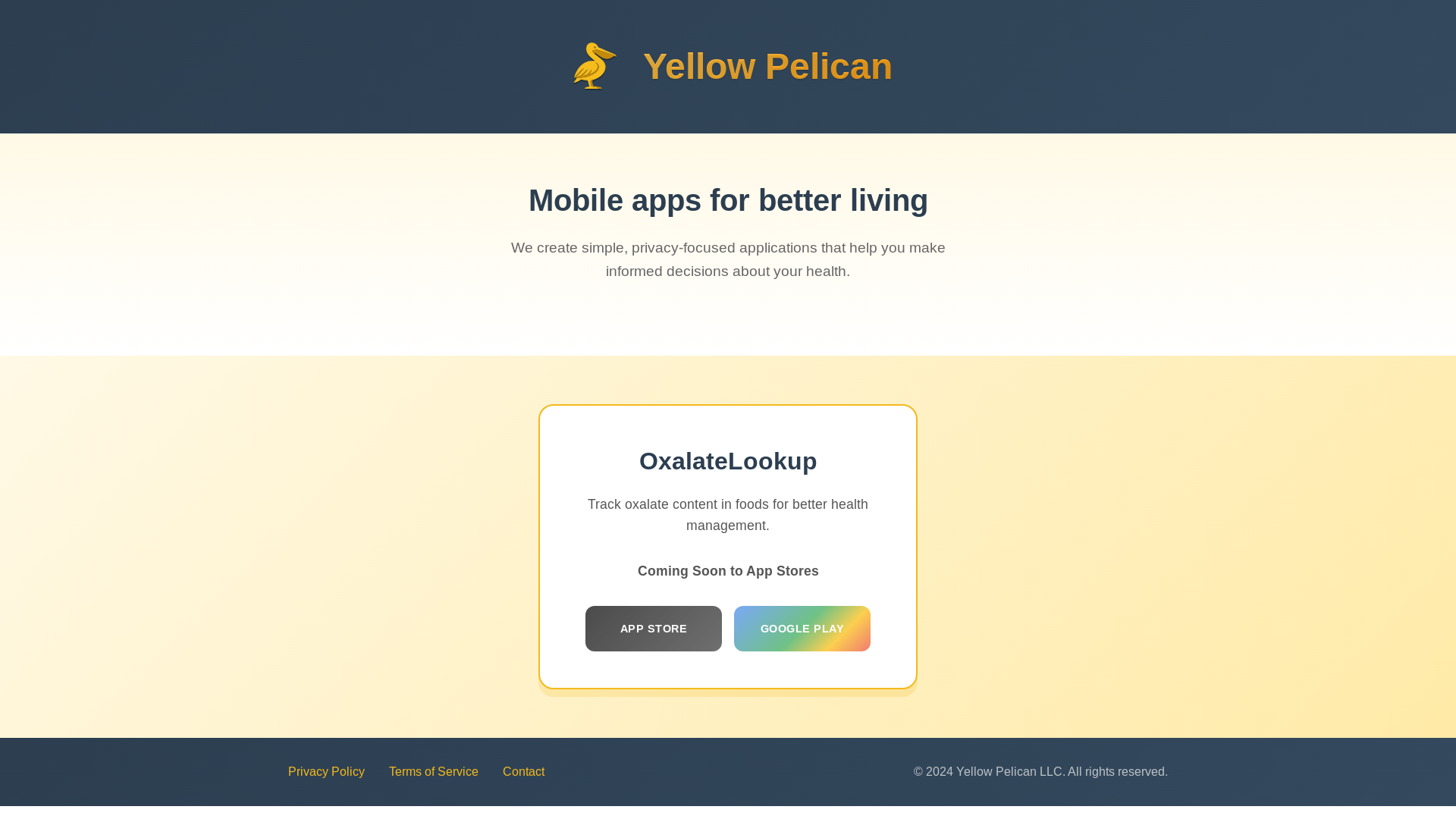 website screenshot of https://yellowpelican.pages.dev/