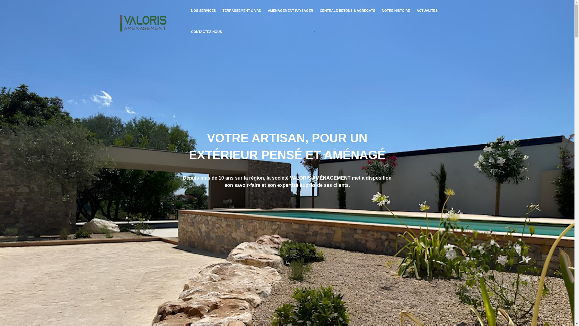 website screenshot of https://valoris-amenagement.fr/