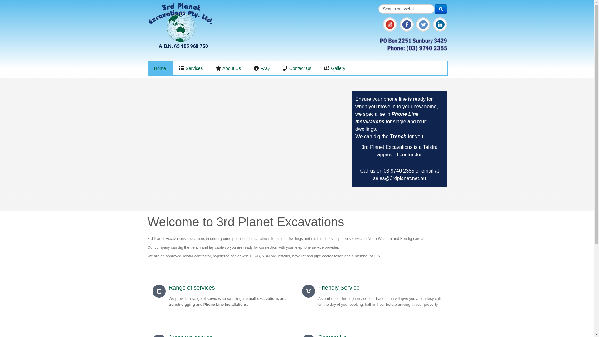 website screenshot of https://3rdplanet.com.au/